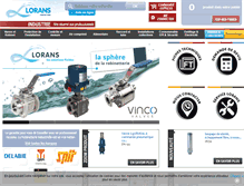 Tablet Screenshot of lorans-industrie.com